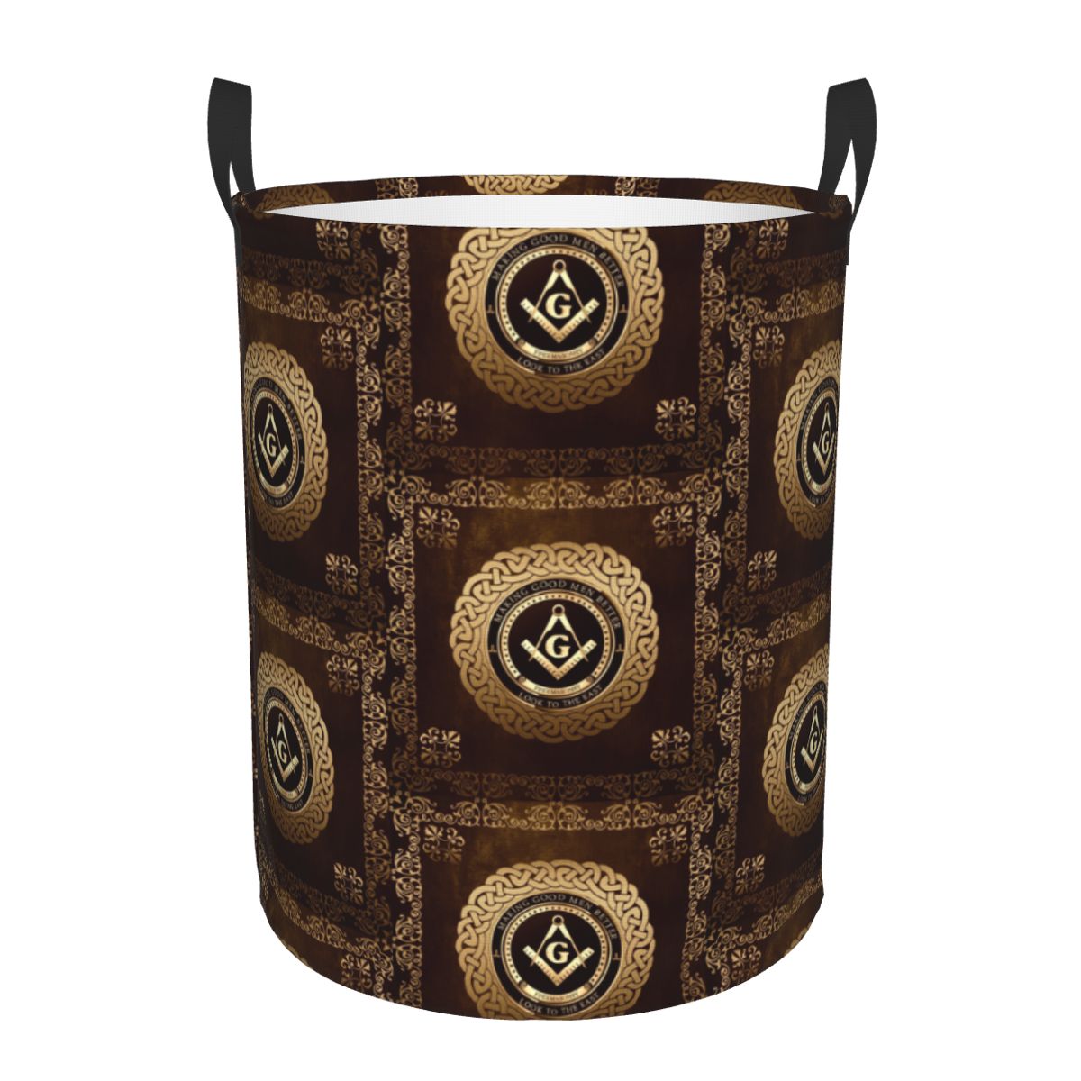 Baby Clothing Basket - Custom Freemasonry Laundry Basket Foldable Large