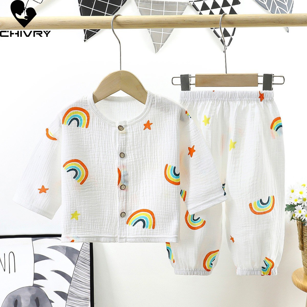 Baby Clothing Dividers - Kids Summer Pajamas New Boys Girls