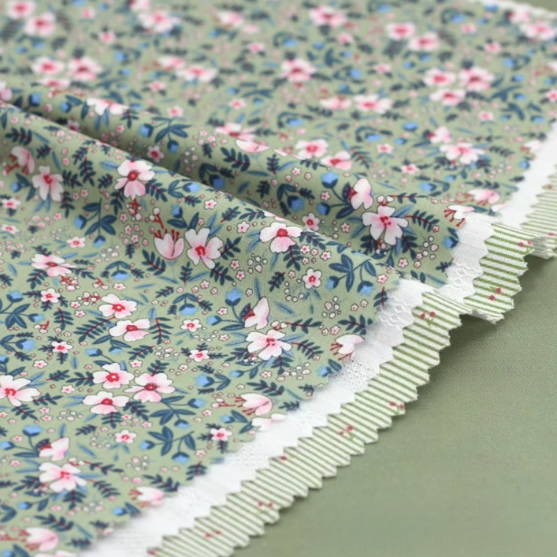 Baby Clothing Patterns - 145x50cm Green Handmade Sample Fabric Set,