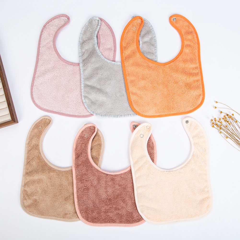 Baby Clothing Dividers - Solid Terry Towel Baby Bibs Sweet