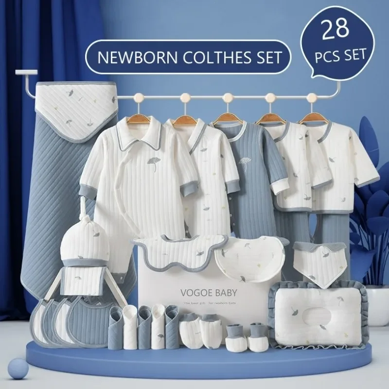 Baby Clothing Organic - Newborn Baby 28 Pcs Gift Sets