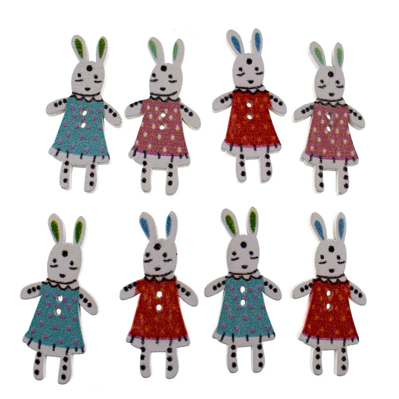 10/20pcs Mixed animals 2 Hole  - Baby Clothing Sewing recension och pris