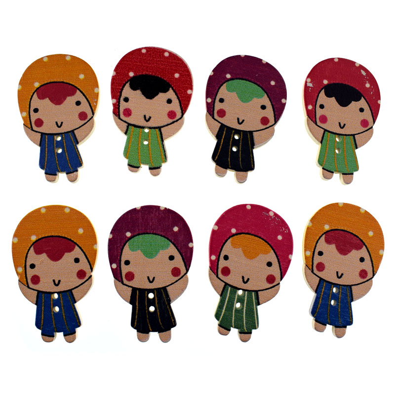 10/20pcs Mixed animals 2 Hole  - Baby Clothing Sewing recension och pris