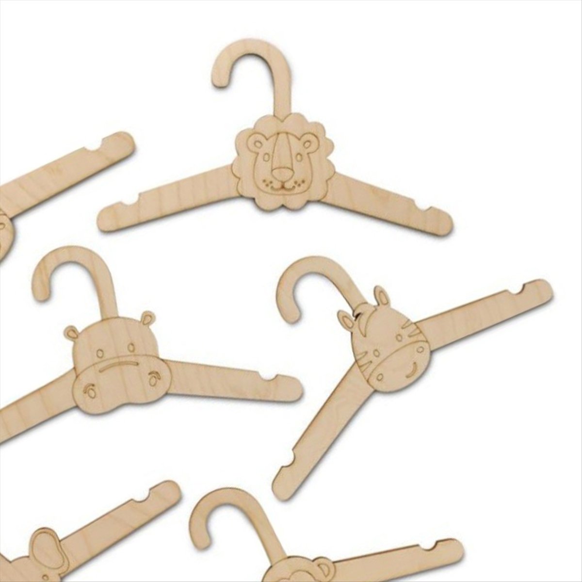 ABJS 20PCS Cute Wooden Clothes - Baby Clothing Hanging Rack recension och pris