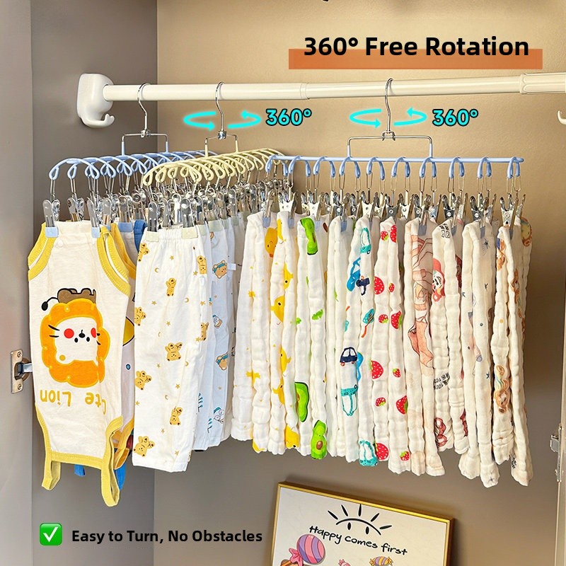 Baby Clothes Hanger Multi-clip - Baby Clothing Drying Rack recension och pris