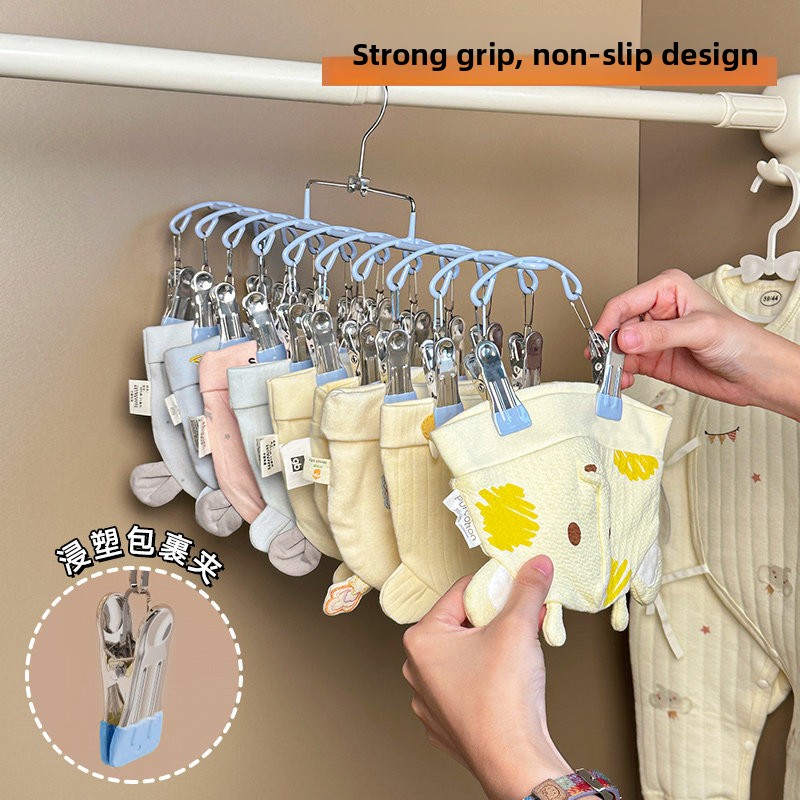 Baby Clothes Hanger Multi-clip - Baby Clothing Drying Rack recension och pris