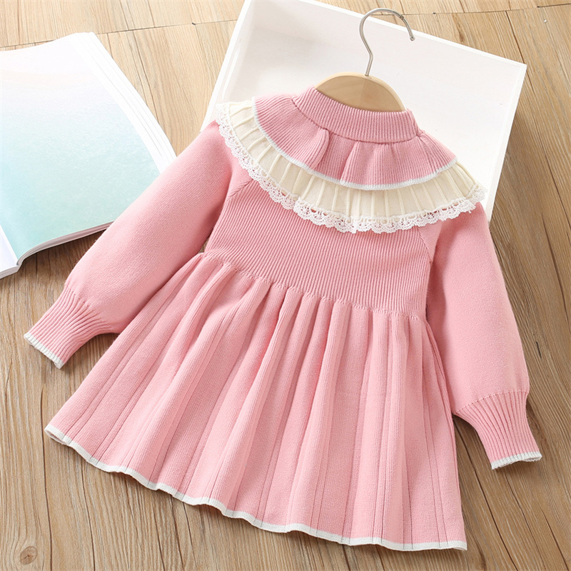 Baby Girls' Knitted Dress Chil - Baby Clothing Jumpers recension och pris
