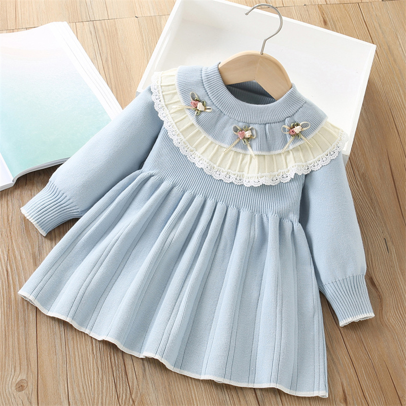 Baby Girls' Knitted Dress Chil - Baby Clothing Jumpers recension och pris