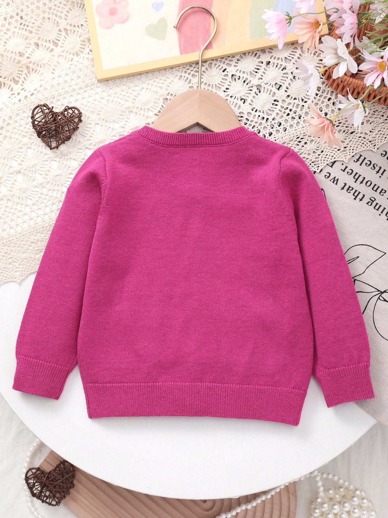 Baby Girl's Spring Thin Valent - Knit Cardigan Infant recension och pris