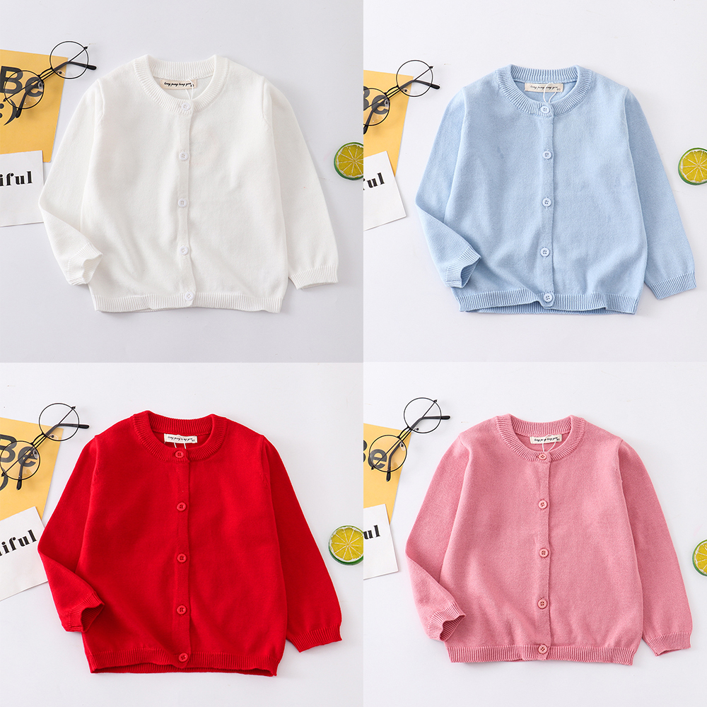 Soft Cotton Basic White Blue R - Knit Cardigan Infant recension och pris