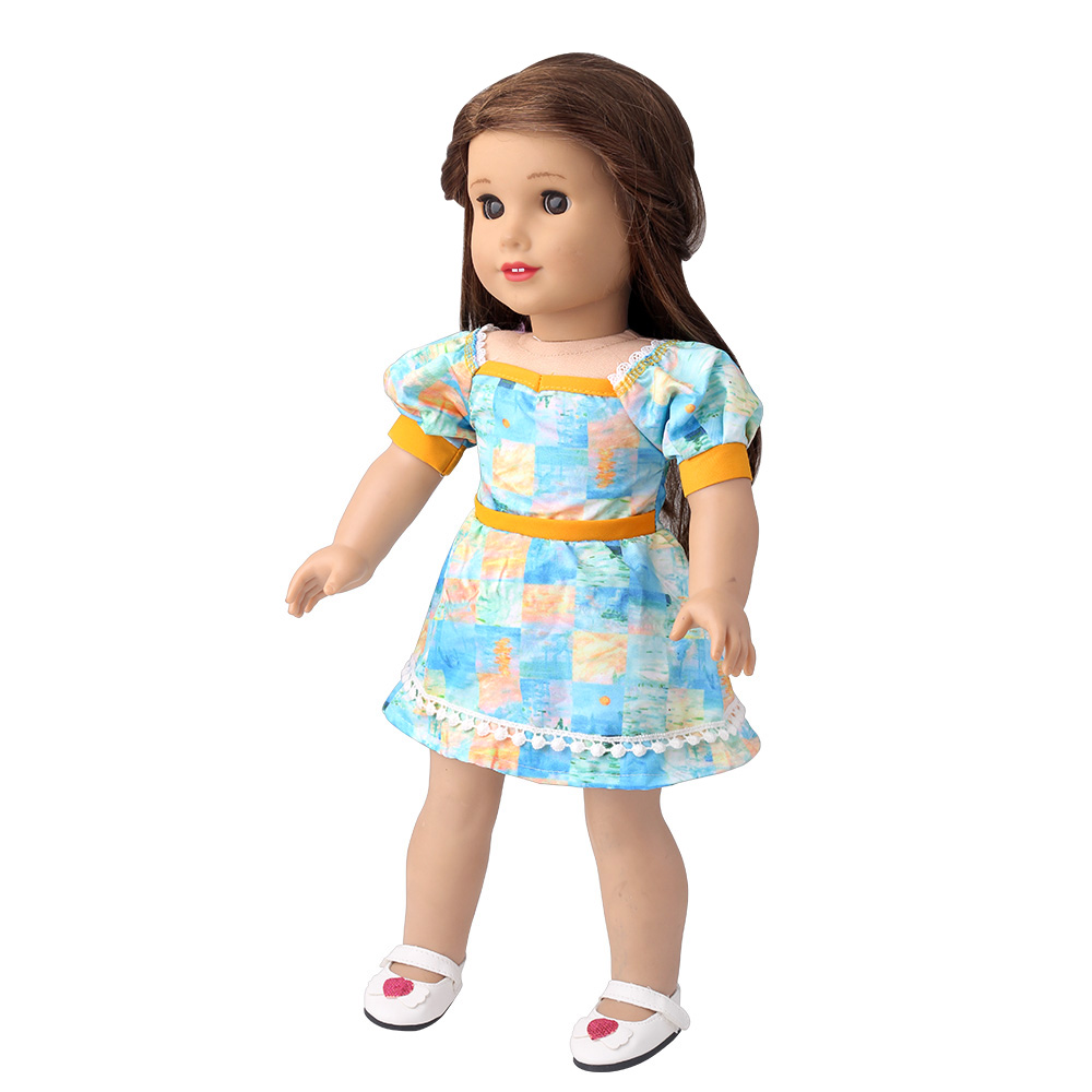 Summer Blue Print Dress Americ - Baby Clothing Patterns recension och pris