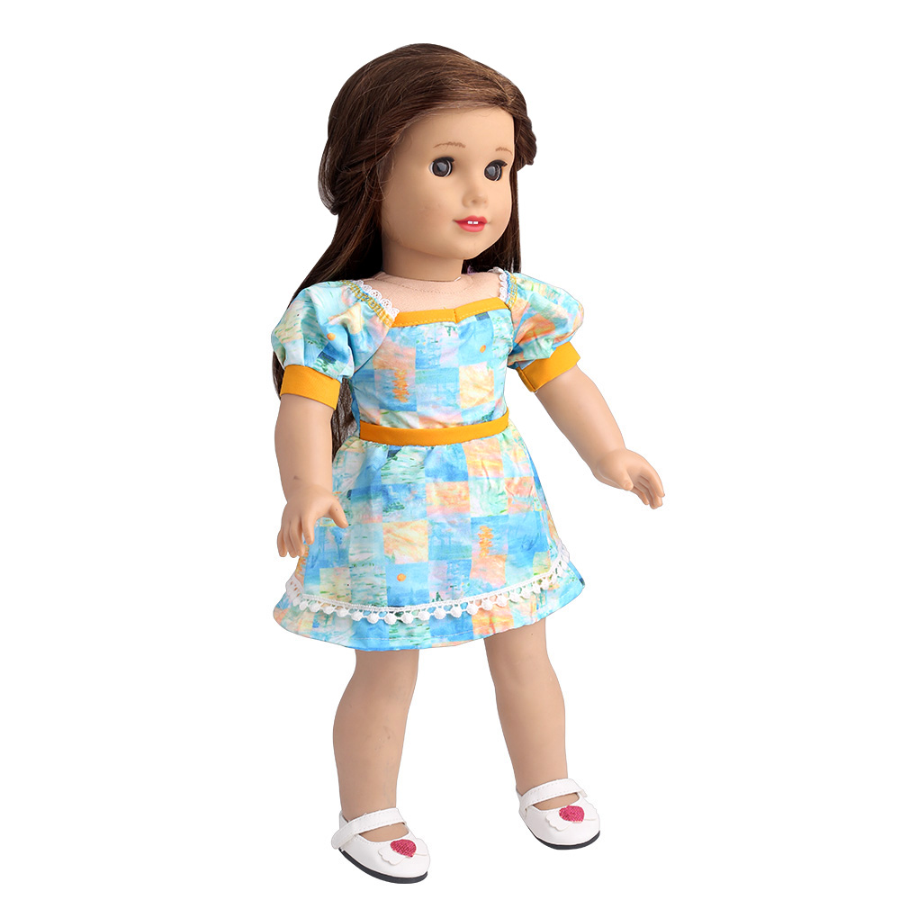 Summer Blue Print Dress Americ - Baby Clothing Patterns recension och pris