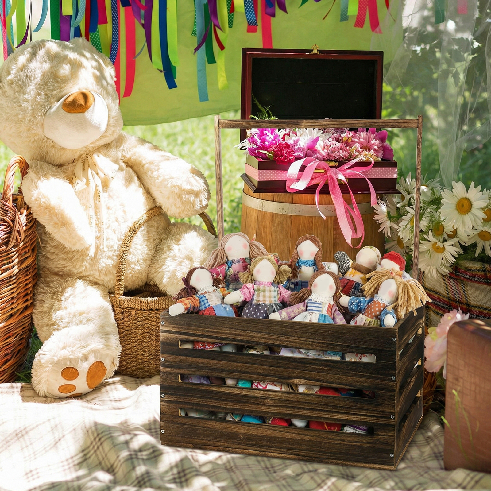 Baby Welcome Box with Handle B - Baby Clothing Basket recension och pris