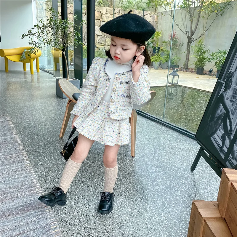 Girls Tweed Sets Clothes Autum - Baby Clothing Boutique recension och pris