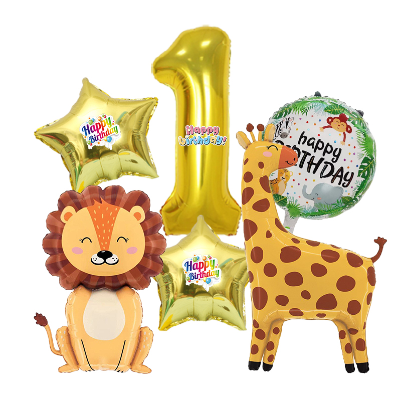 6pcs Zoo Animal Cartoon Number - Baby Zoo Clothing recension och pris