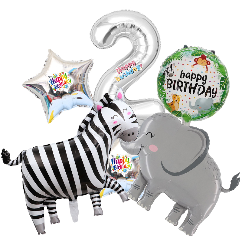 6pcs Zoo Animal Cartoon Number - Baby Zoo Clothing recension och pris