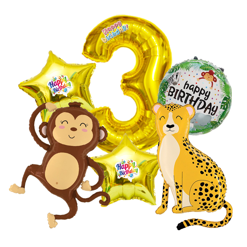 6pcs Zoo Animal Cartoon Number - Baby Zoo Clothing recension och pris