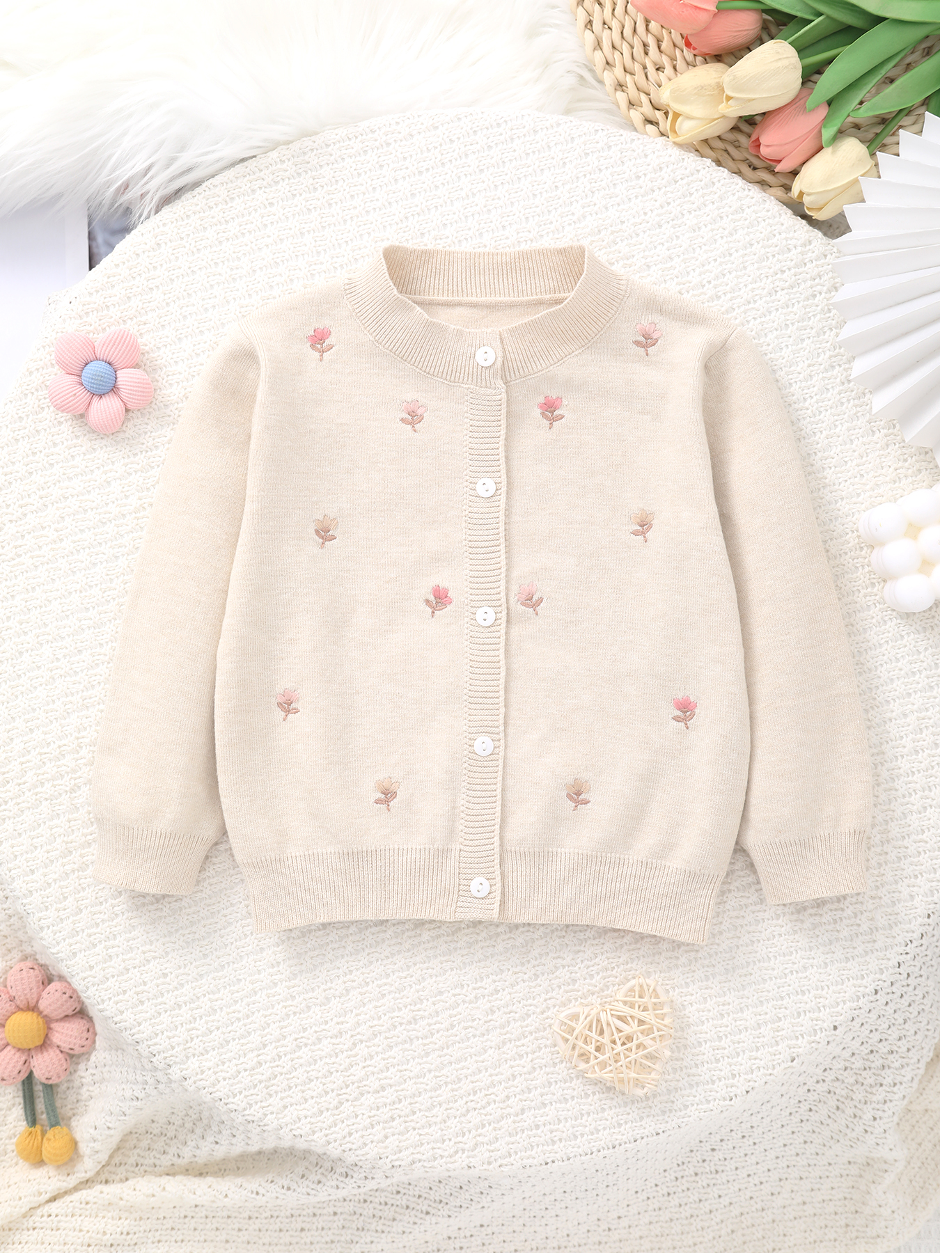 Sweet and Cute Baby Girl's Kni - Knit Cardigan Infant recension och pris