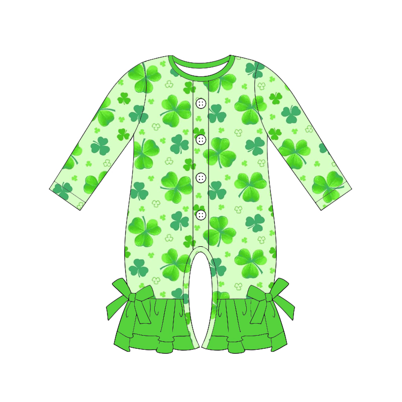 Girls Long Sleeve Jumpsuit wit - Baby Clothing Boutique recension och pris