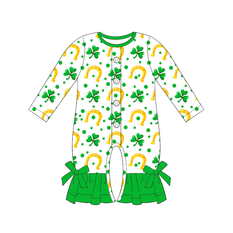 Girls Long Sleeve Jumpsuit wit - Baby Clothing Boutique recension och pris