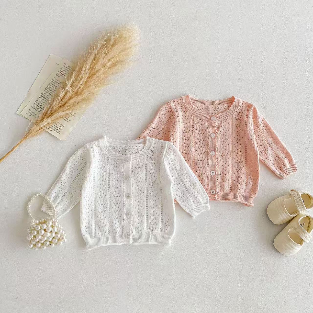 Korean-style Baby Girls' Top - - Knit Cardigan Infant recension och pris