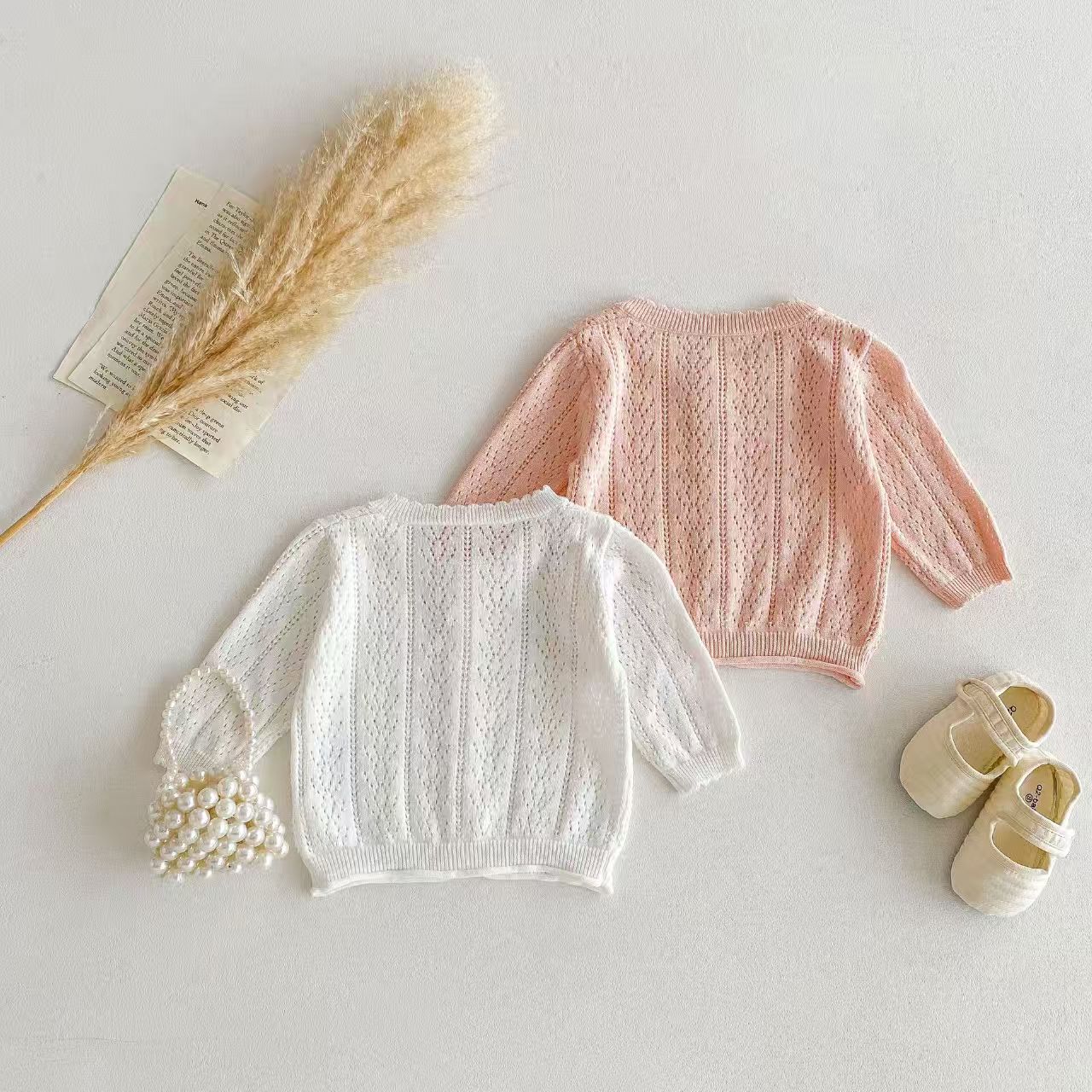 Korean-style Baby Girls' Top - - Knit Cardigan Infant recension och pris