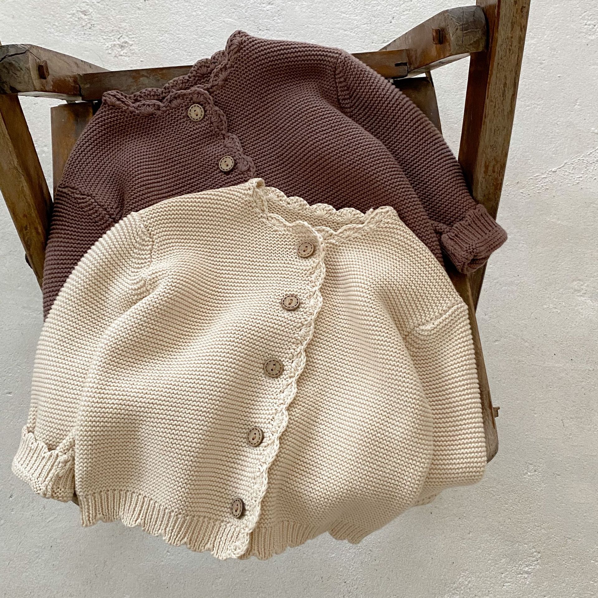 2025 Autumn New Baby Long Slee - Knit Cardigan Infant recension och pris