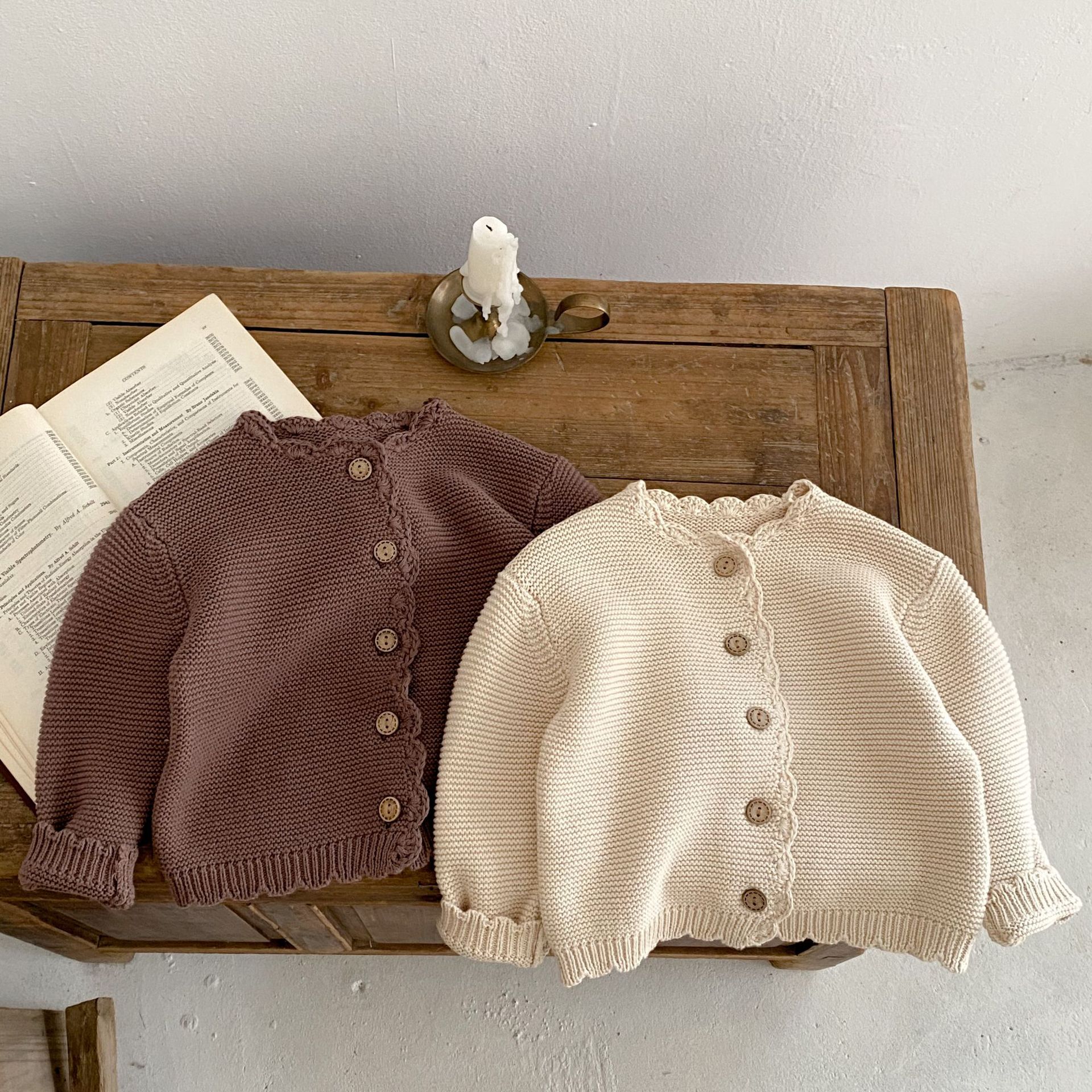 2025 Autumn New Baby Long Slee - Knit Cardigan Infant recension och pris