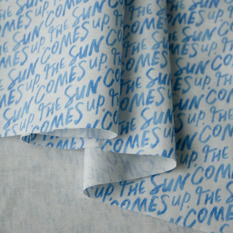 150x50cm Blue English Letters  - Baby Clothing Sewing recension och pris