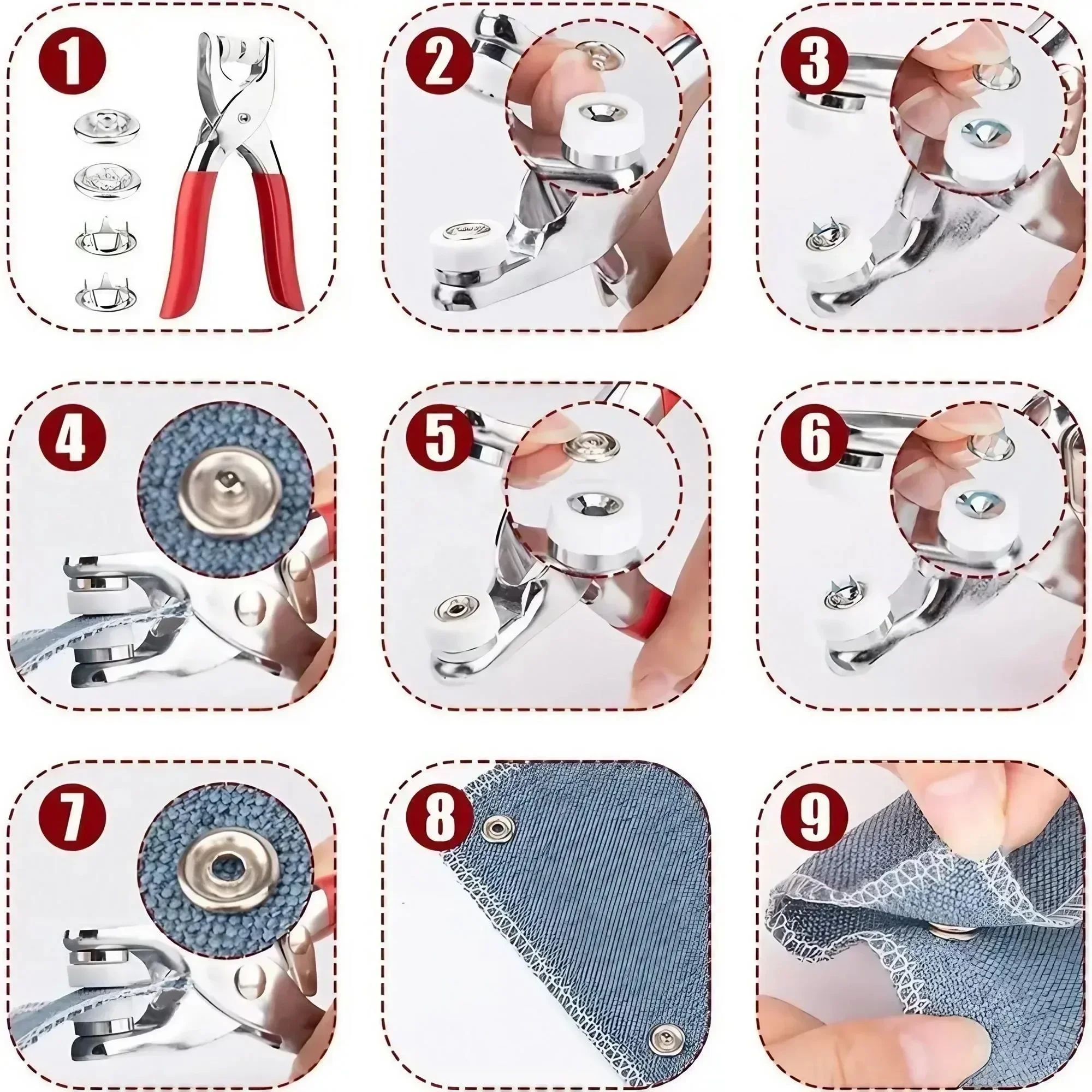 1 Set 201 Pcs Hand Pressed No  - Baby Clothing Sewing recension och pris