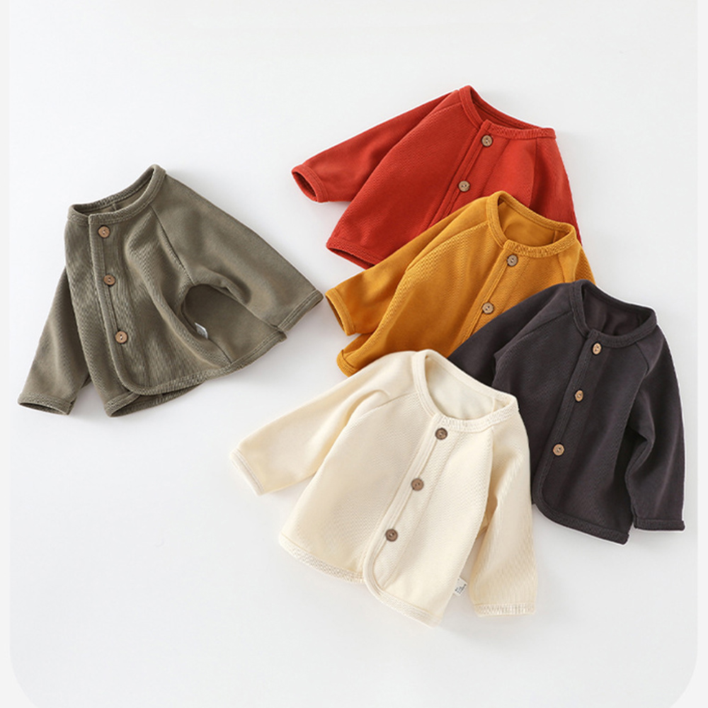 Kids Cardigan Solid Color Spri - Knit Cardigan Infant recension och pris