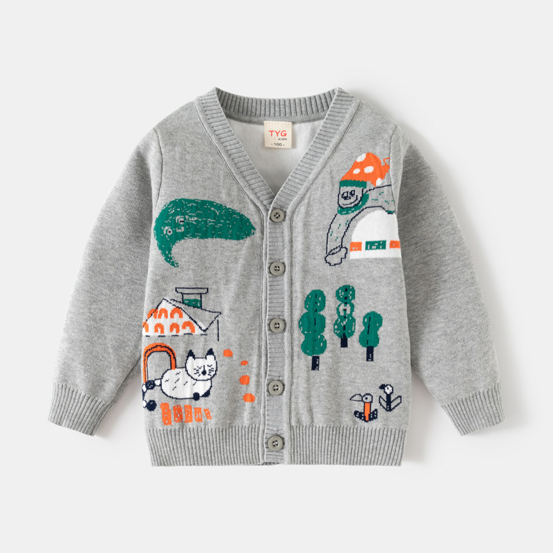 2-8T Toddler Kid Baby Boy Girl - Knit Cardigan Infant recension och pris