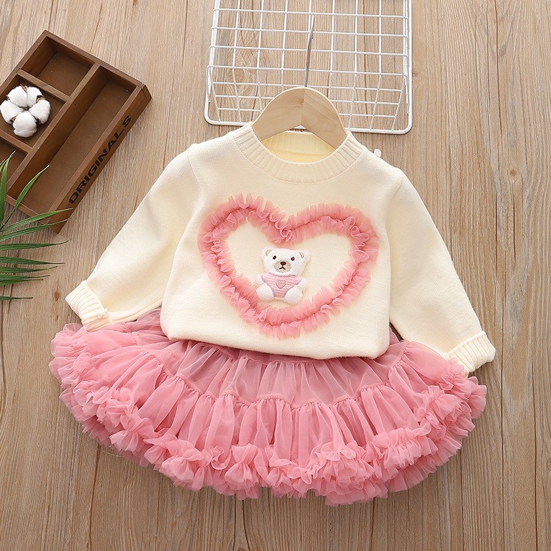 Girl's Jumper Set Autumn and W - Baby Clothing Jumpers recension och pris