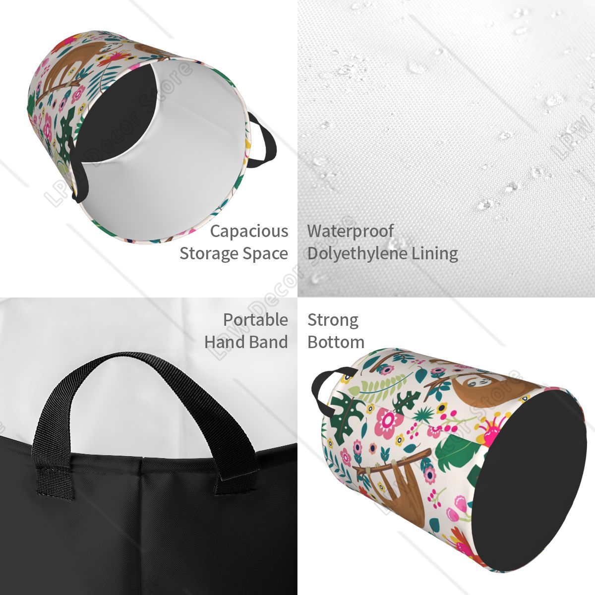 Custom Folivora Lovely Monkey  - Baby Clothing Basket recension och pris