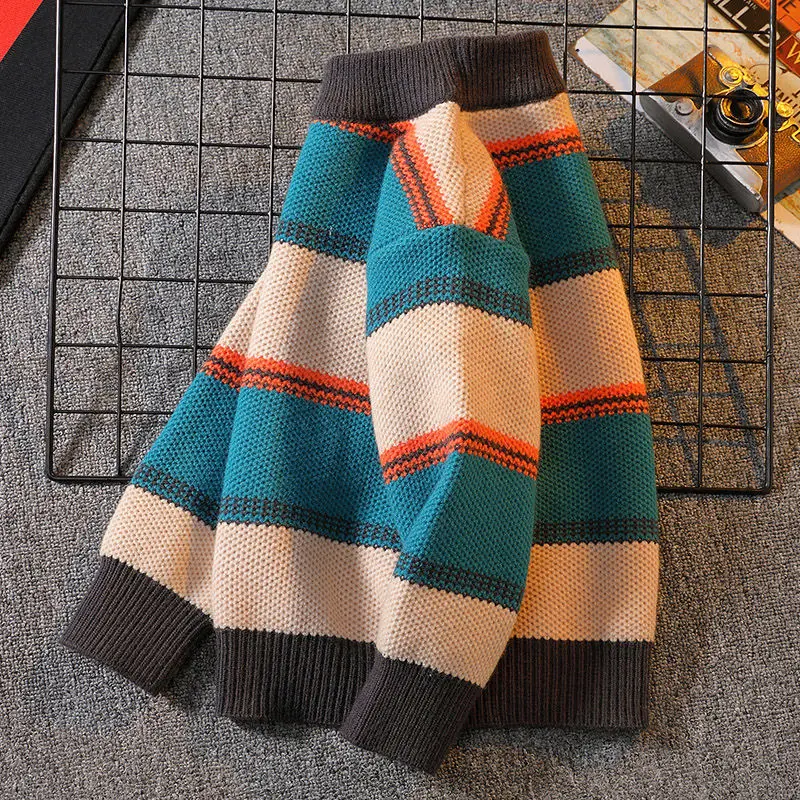 Boys Knitted Sweater New Winte - Baby Clothing Jumpers recension och pris