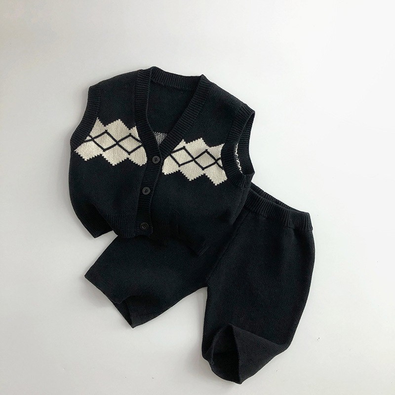 Boy Baby Solid Knitting Pants  - Knit Cardigan Infant recension och pris