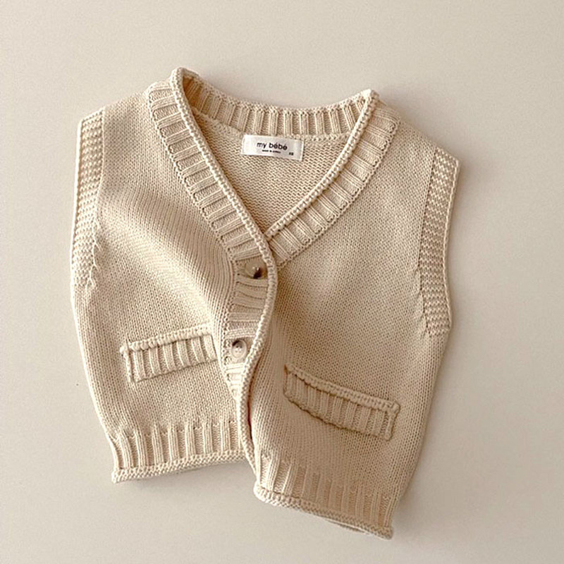 2025 Autumn New Baby Sleeveles - Knit Cardigan Infant recension och pris
