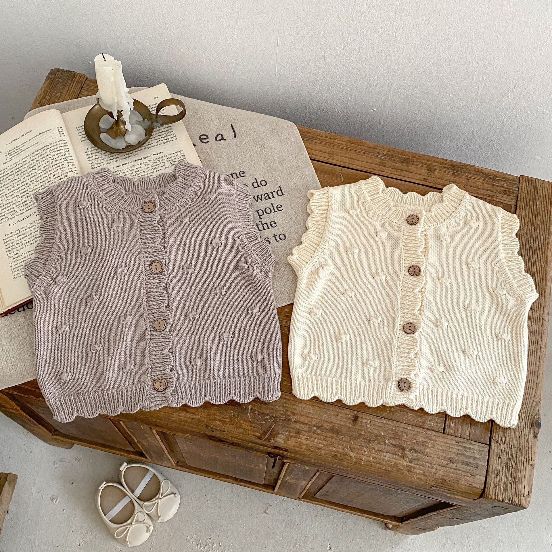 Boys and Girls Baby Pom Pom Ca - Knit Cardigan Infant recension och pris