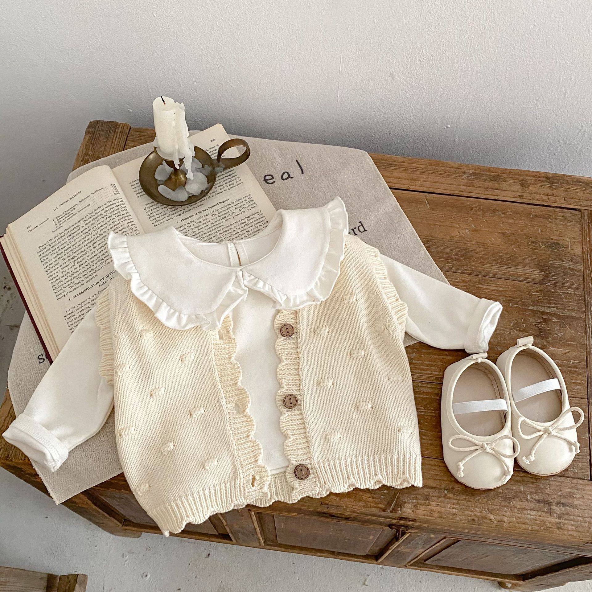 Boys and Girls Baby Pom Pom Ca - Knit Cardigan Infant recension och pris
